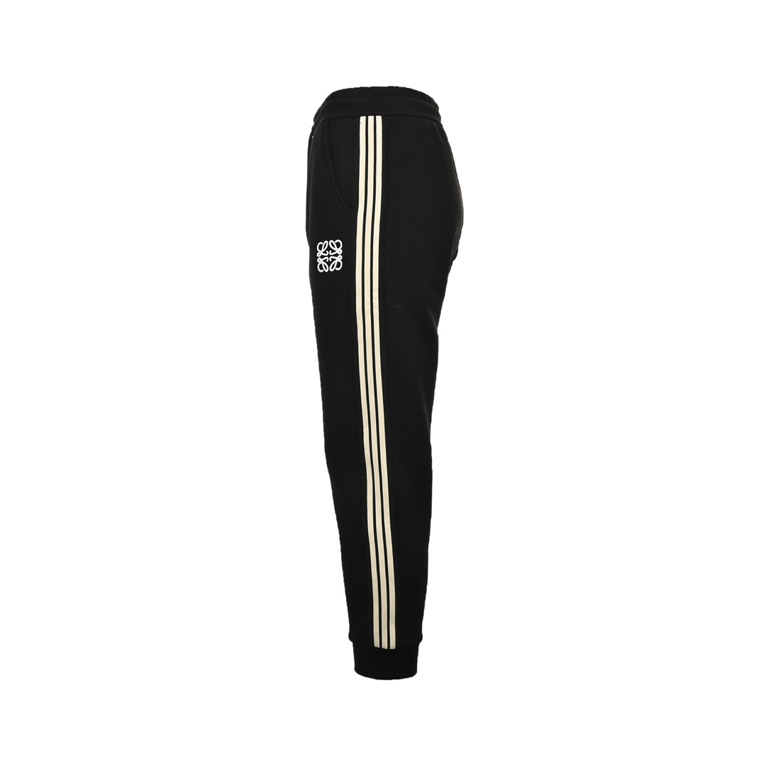 Loewe 23Fw embroidered logo web fleece trousers