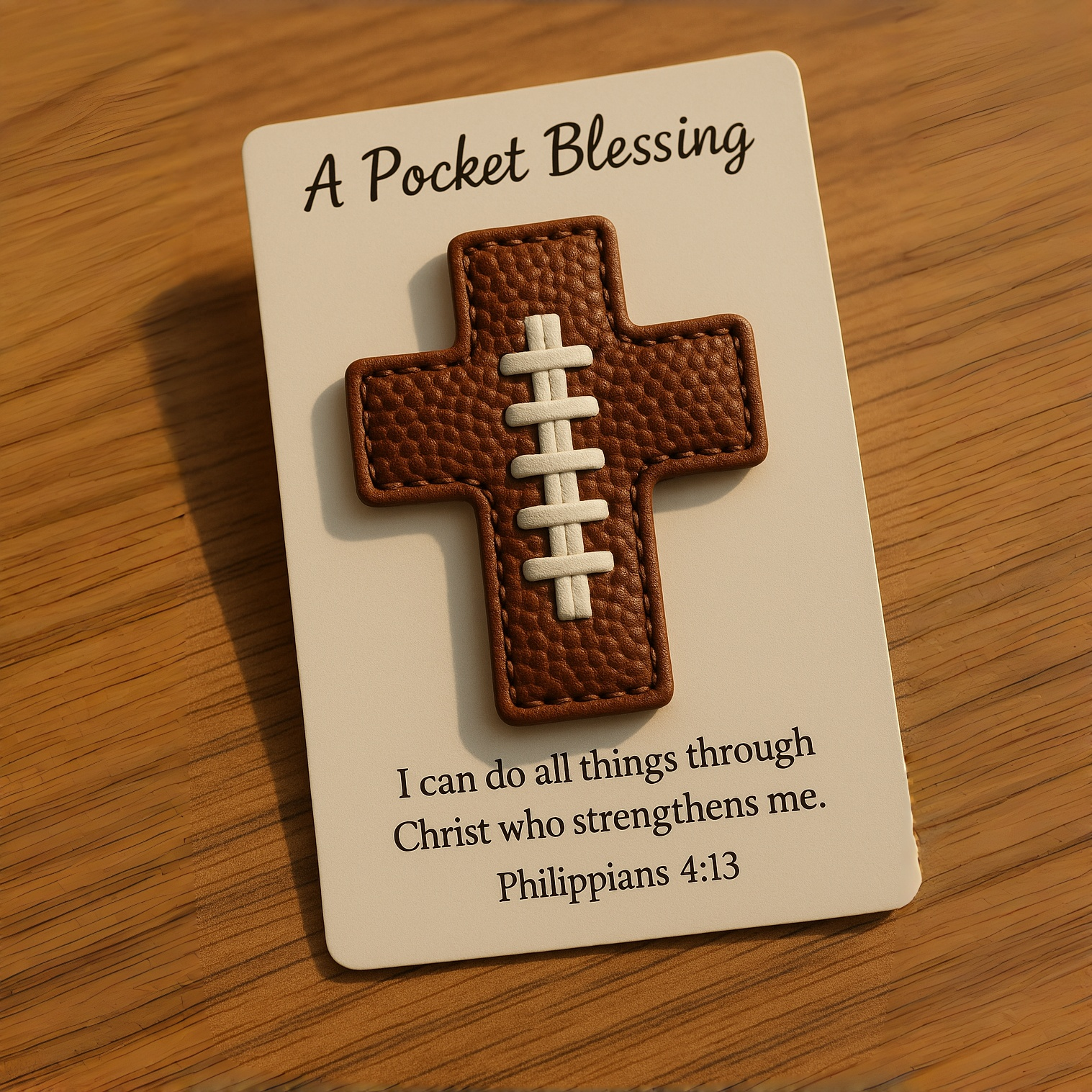 A Pocket Blessing – Football Cross Edition