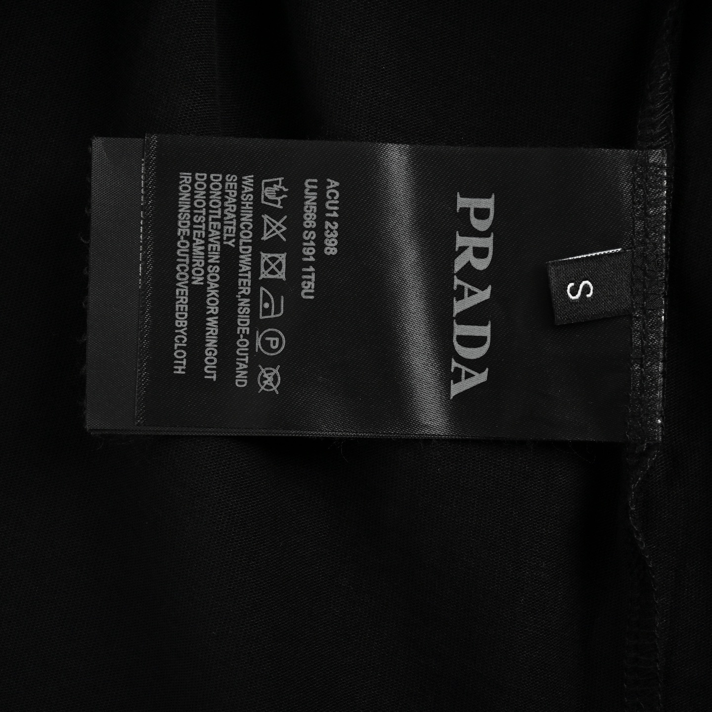 Prada washed patch triangle logo short sleeves