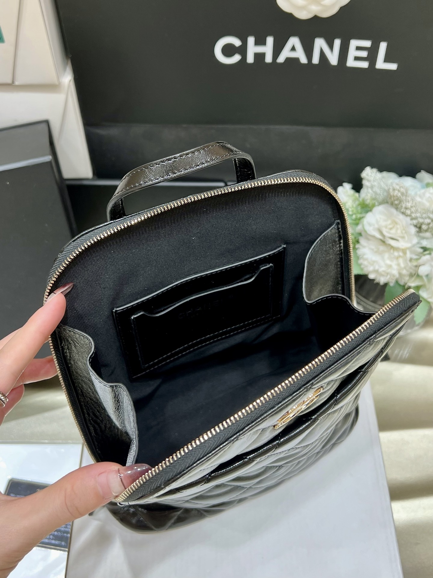 Chanel 22A Advanced Handcraft Series Double Backpack AS3332