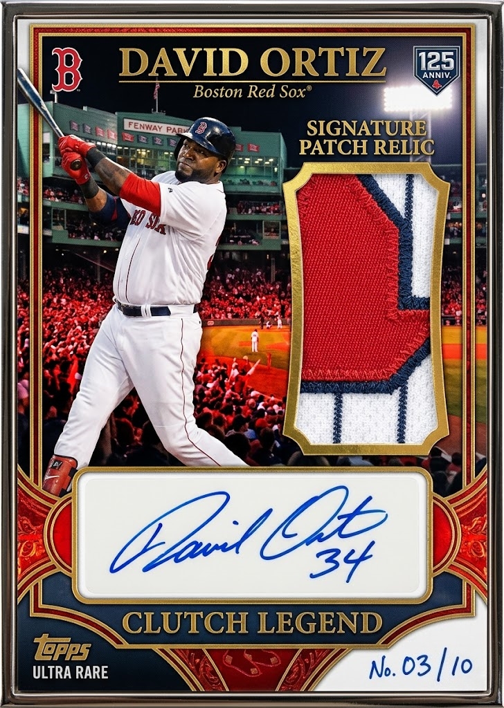 2026 Boston Red Sox 125th Anniversary Trading Cards Hobby Box