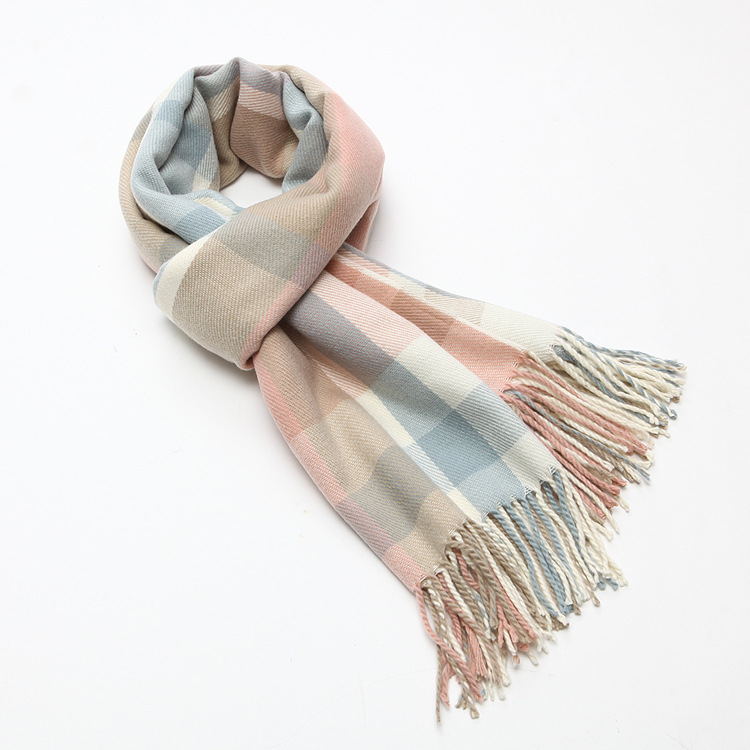 New cashmere shawl shawl thickened plaid scarf