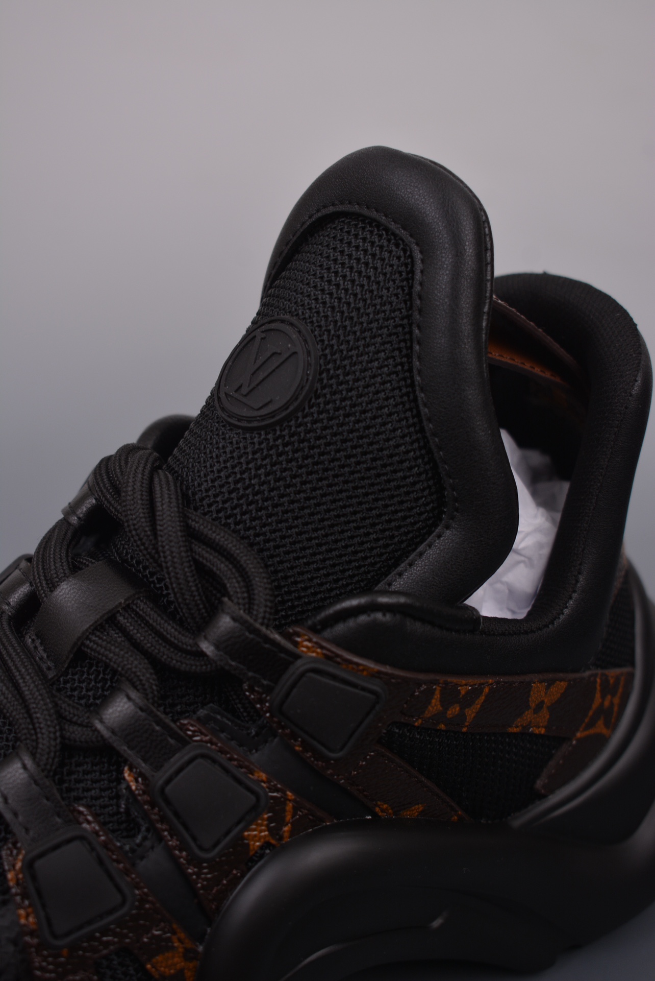Louis Vuitton Archlight Sneakers Black and Brown Jacquard