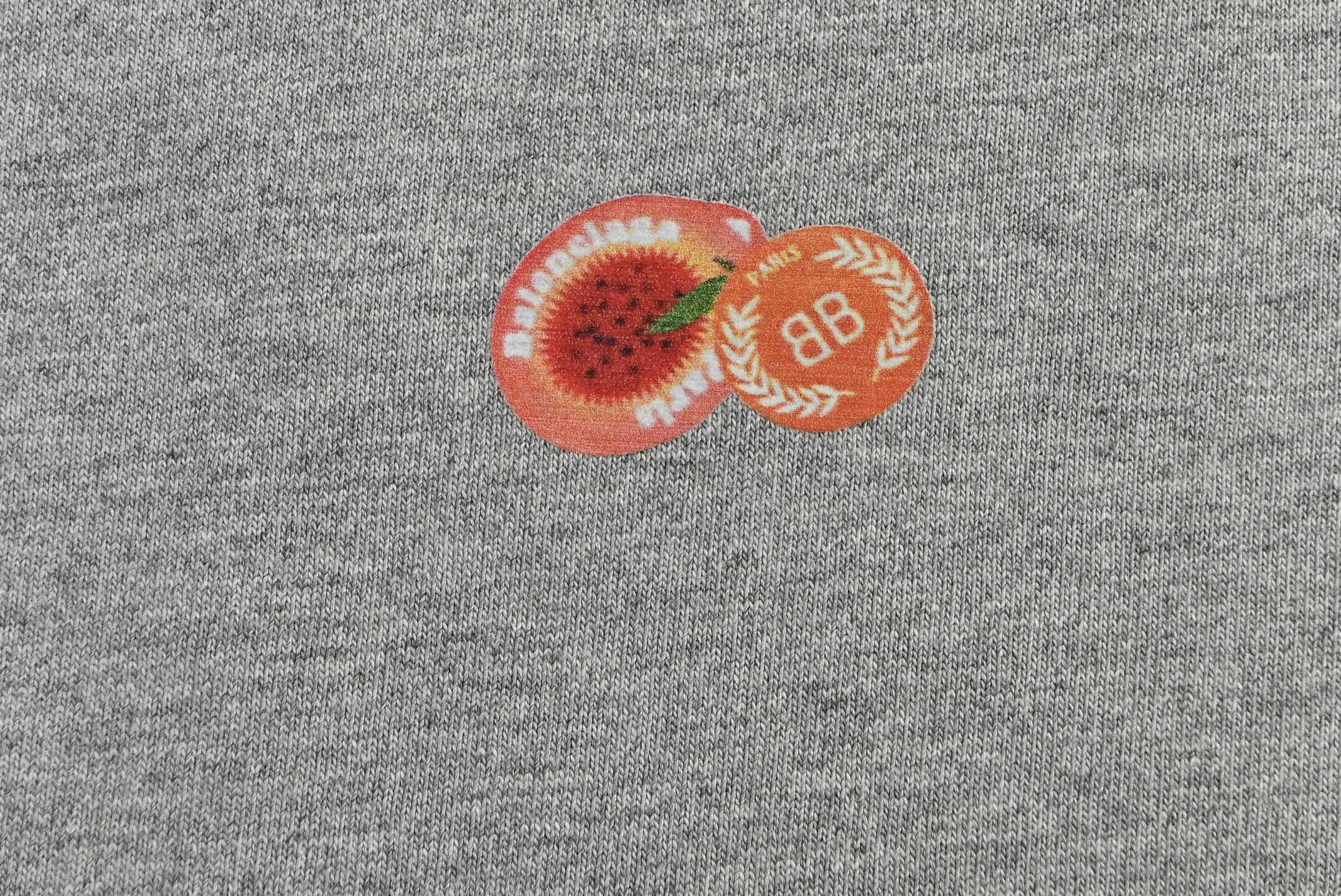 Balenciaga Fruit Sticker Print Short Sleeve