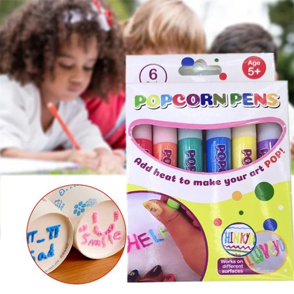 🔥Stocking Stuffer-3D Magic Popcorn Pen A Set(6 pcs)