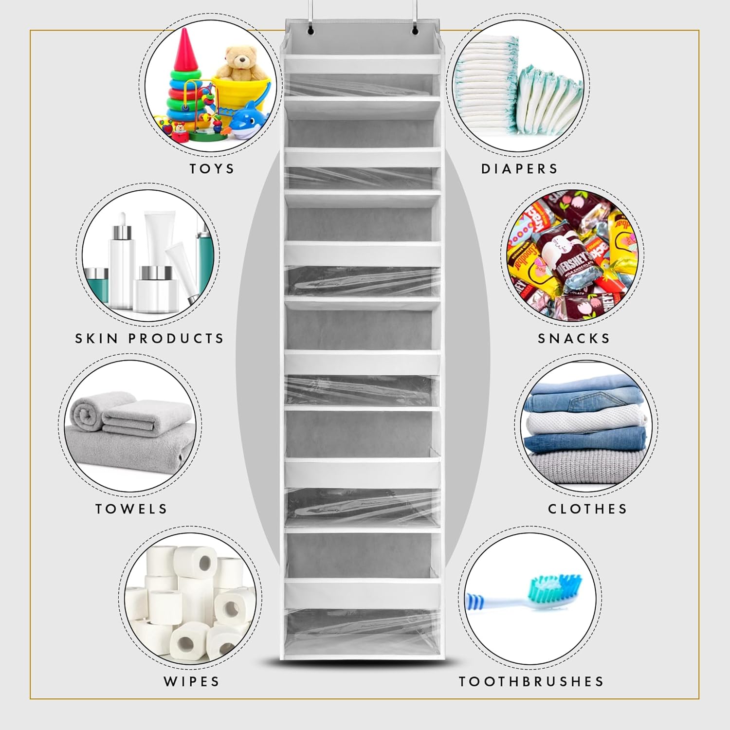 🎅2024 Christmas Promos🔥Heavy Duty Over the Door Organizer