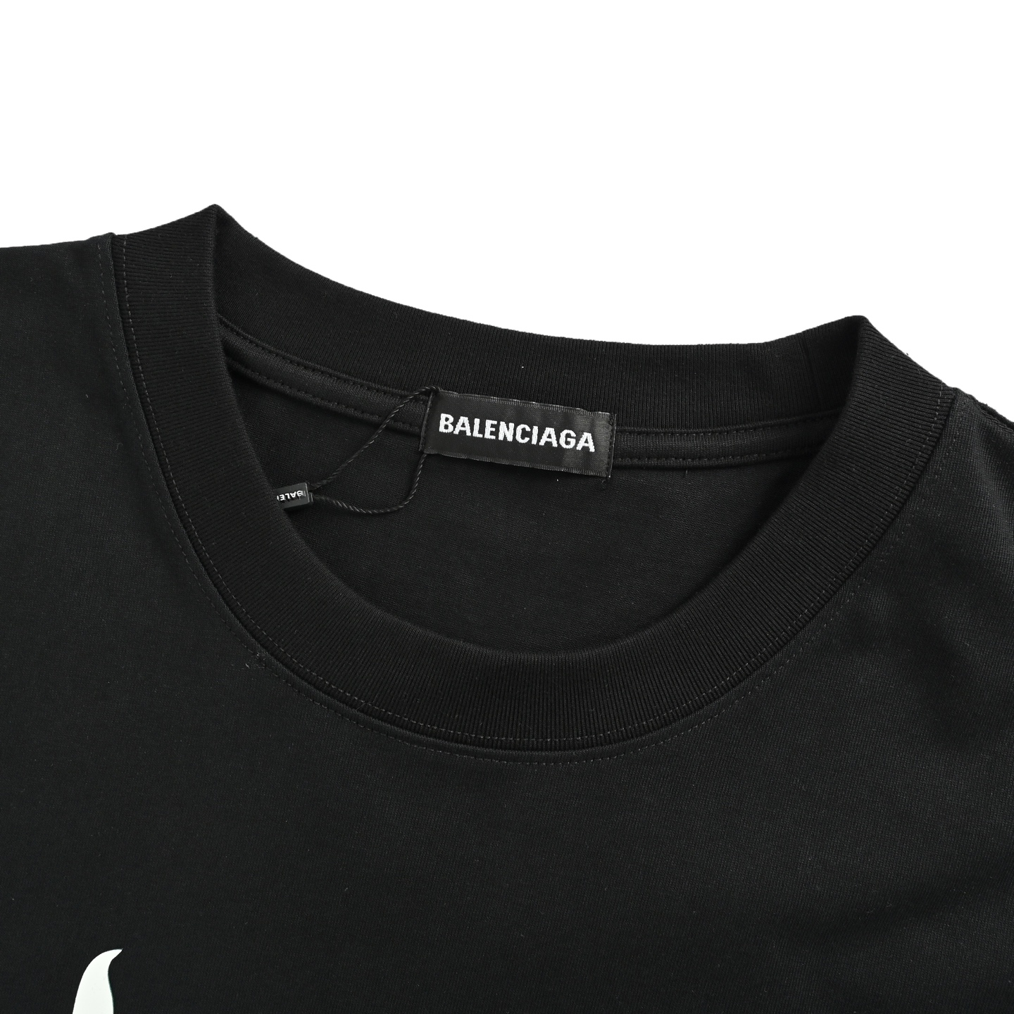 Balenciaga 25ss embossed letter print short sleeve