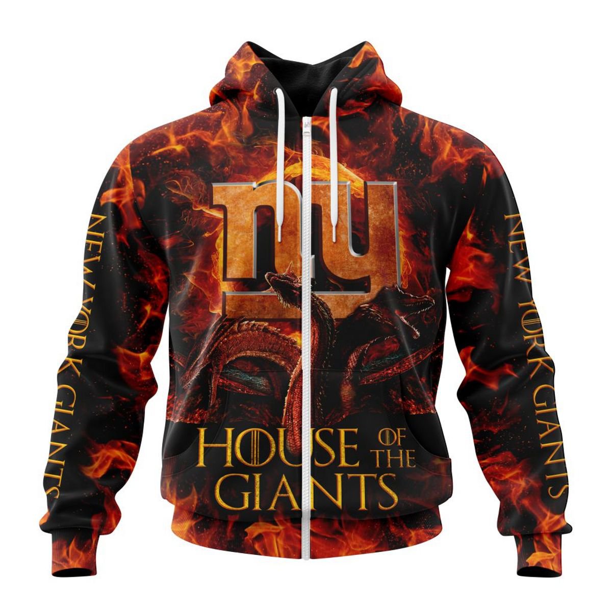 NEW YORK GIANTS GAME OF THRONES – HOUSE OF THE GIANTS 3D HOODIE