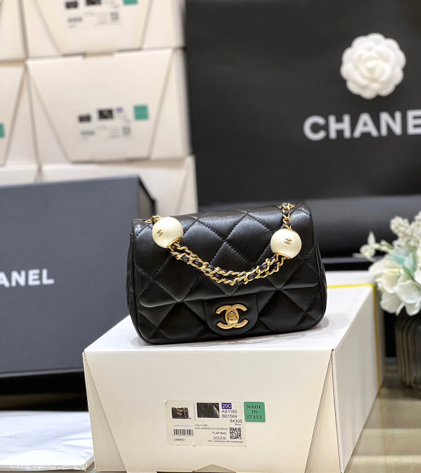 Chanel 24S Spring/Summer Collection Pearl Chain Bag AS4868