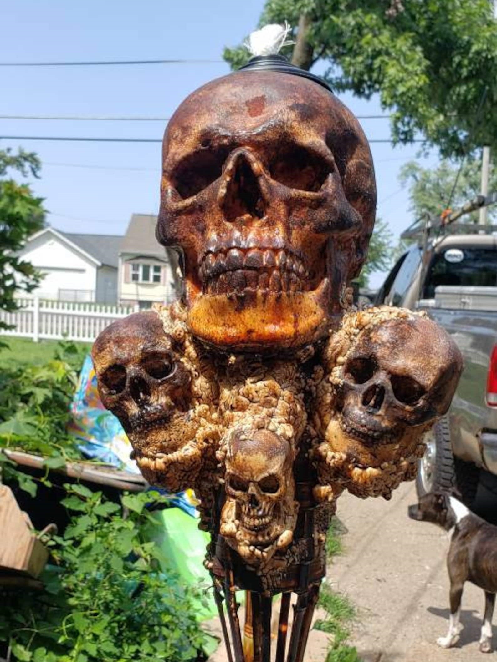 2024 New💀Handmade Skull Tiki Torch