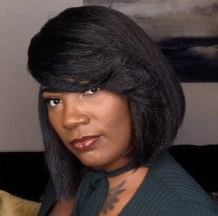 NEW Natural  short bob wig