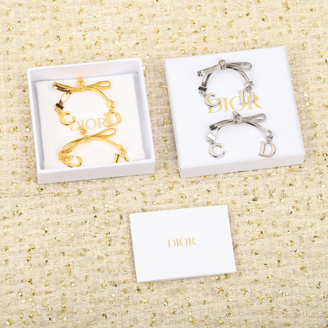 Dior bow earrings