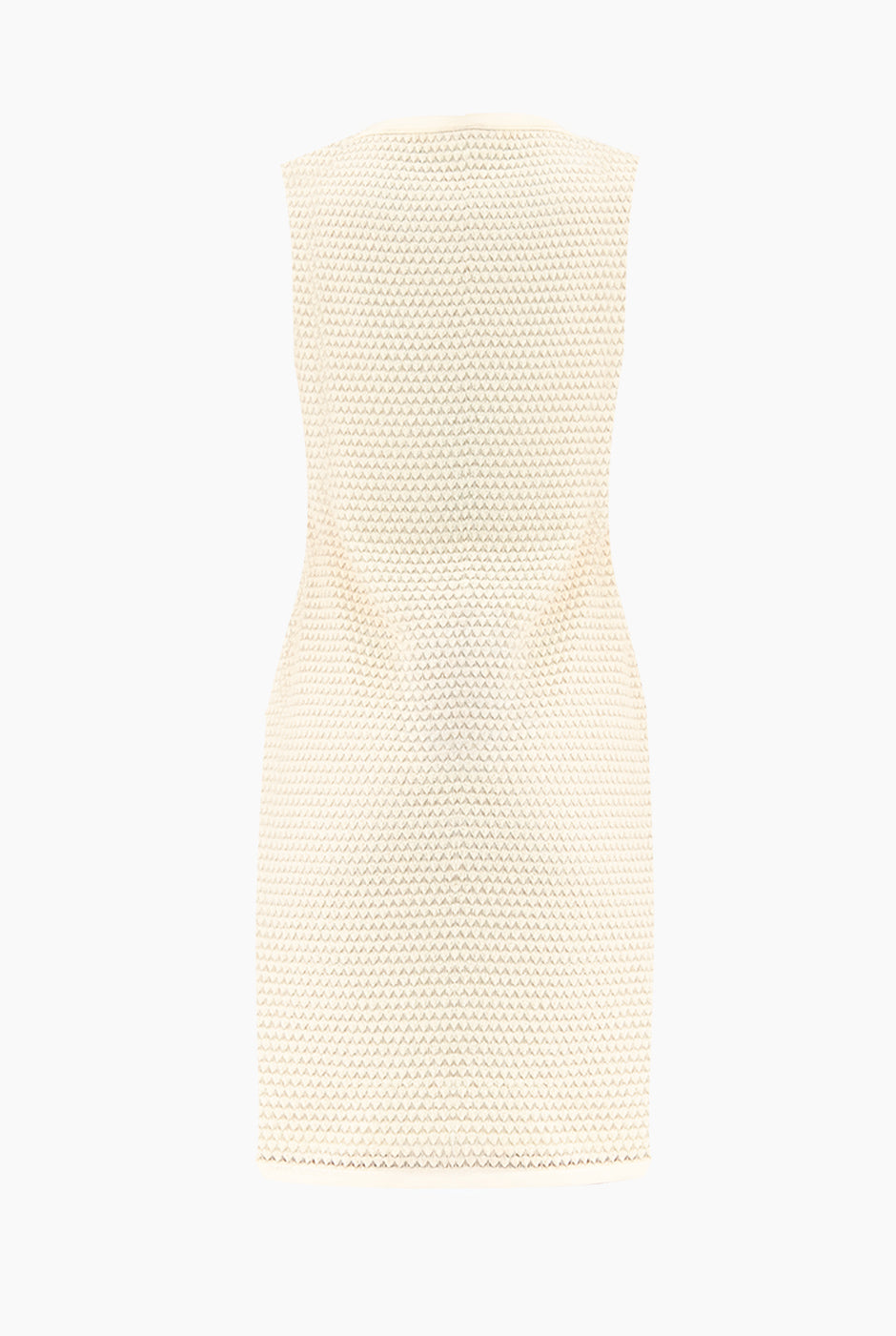 Vestido corto tejido sin mangas