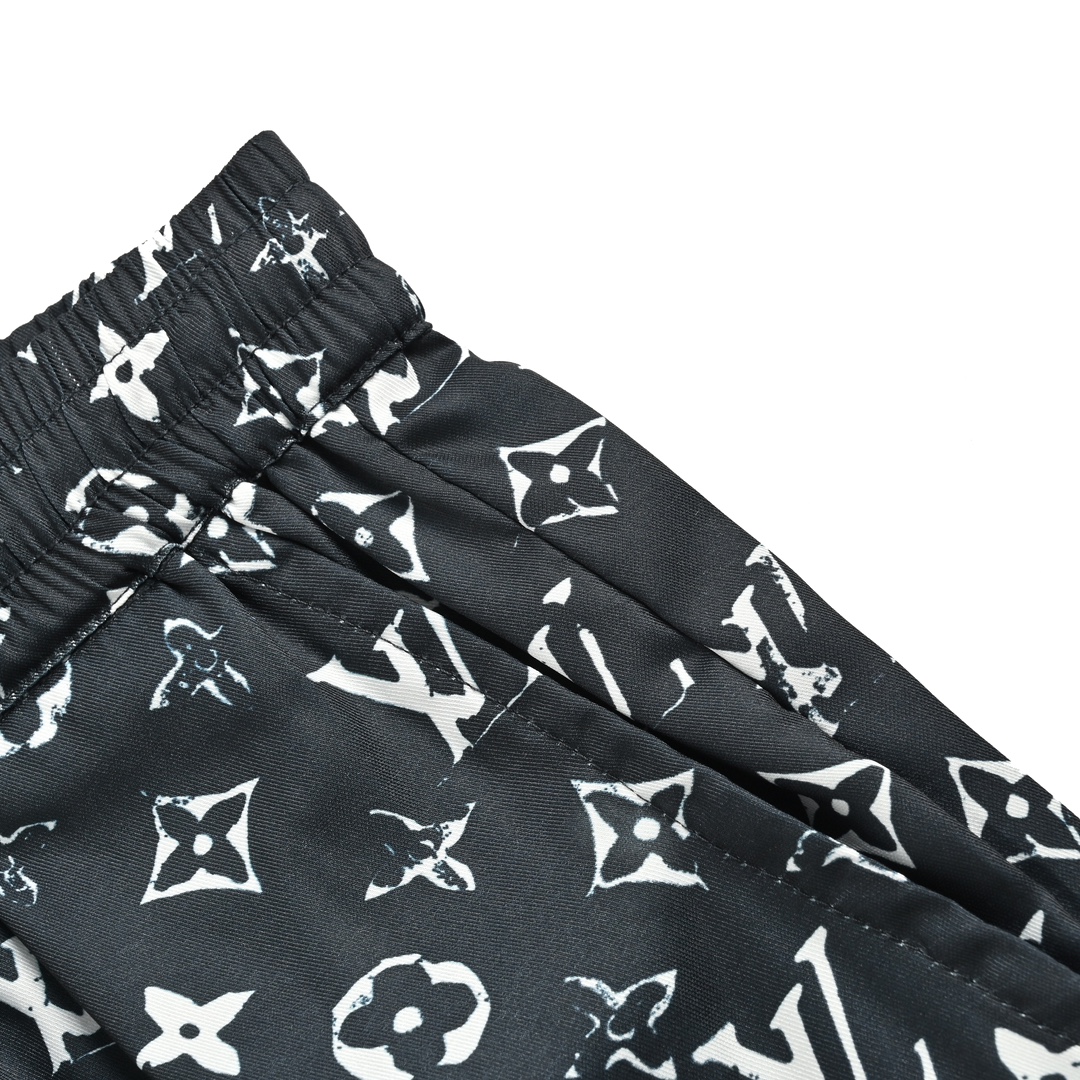 Louis Vuitton 24ss all over print monogram silk suit beach shorts