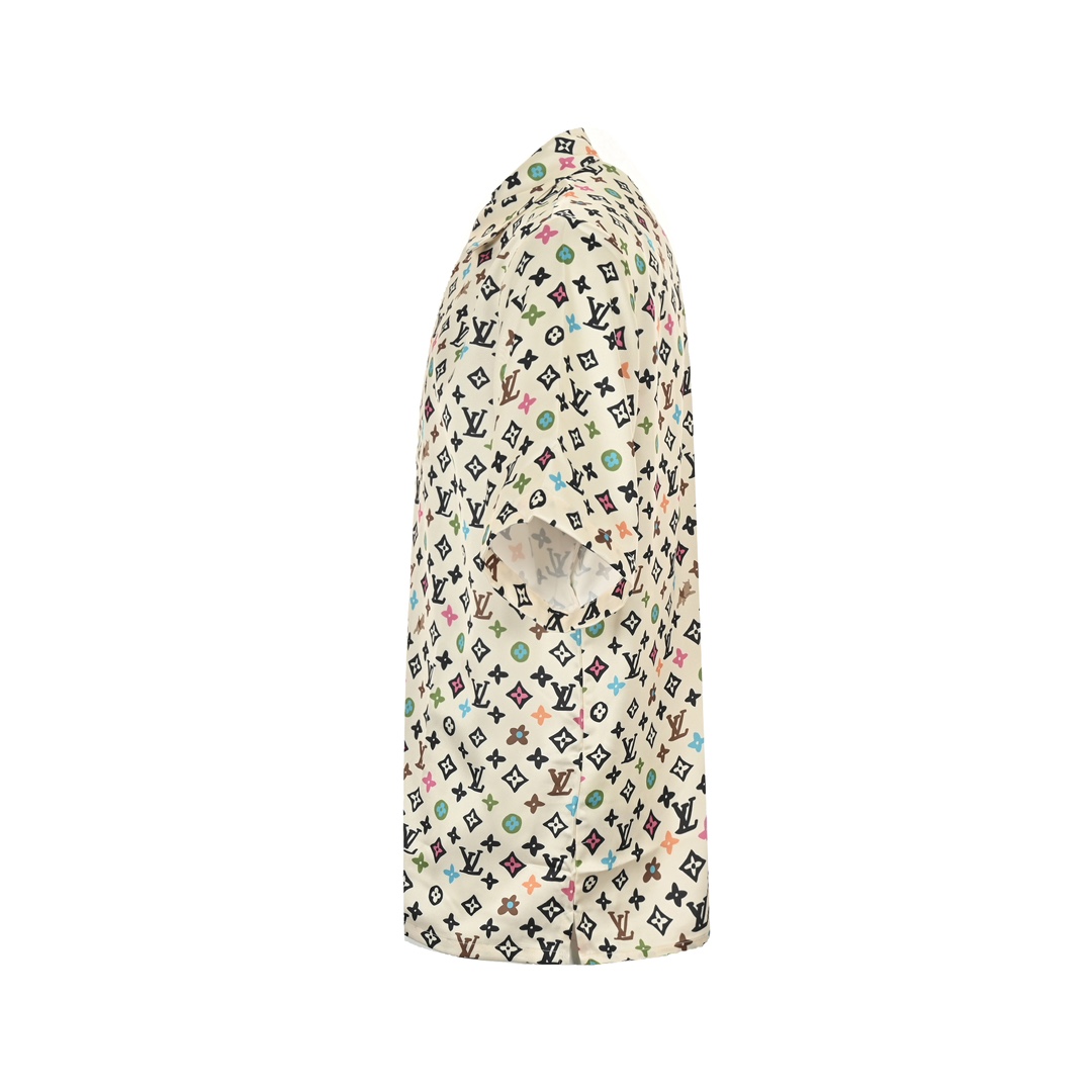Louis Vuitton Monogram printed silk short-sleeved shirt