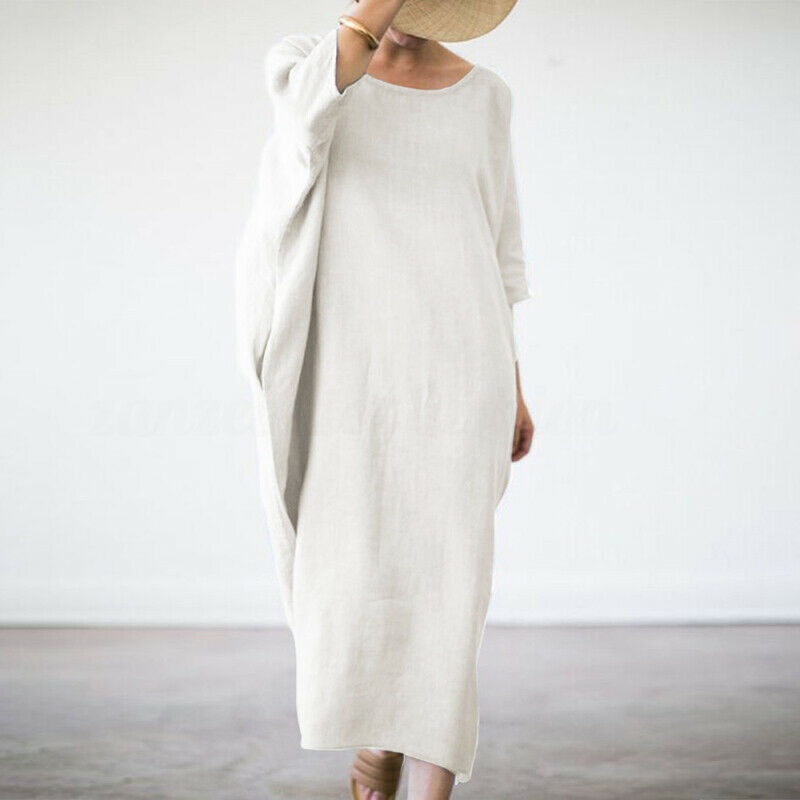 Solid Color Loose Dress