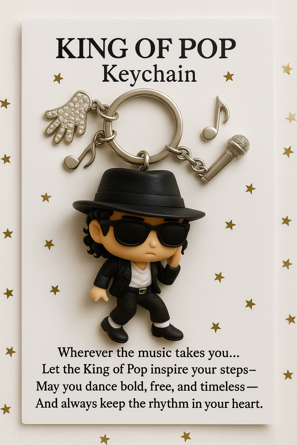 Michael Josephson “King of Pop” Collectible Keychain