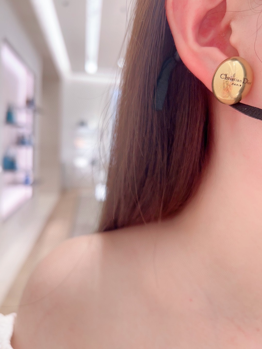 Dior Vintage Golden Egg Earrings