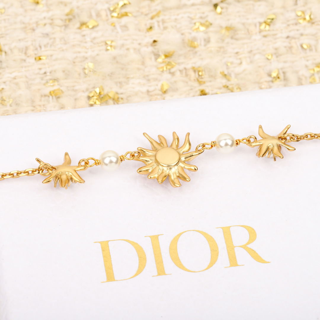 Dior Sunflower Pearl Bracelet