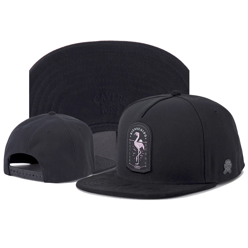 Summer hip-hop men's and women's trendy embroidered street sun hat flat brim hip-hop hat