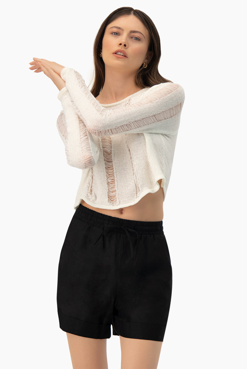 Pullover Crop Cortes Soft
