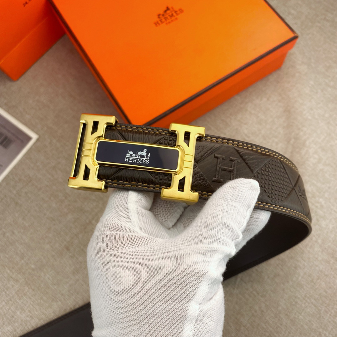Hermès Special Leather Belt Series Width 3.8CM