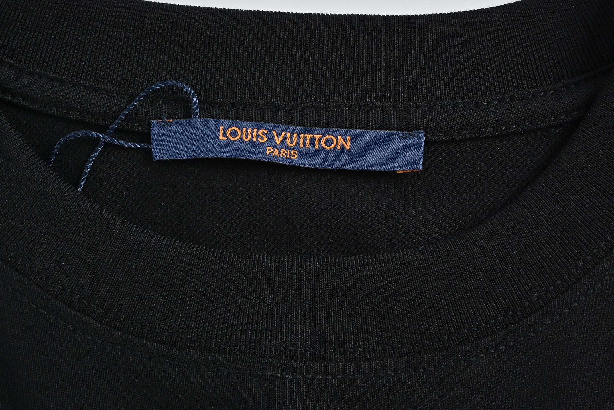 Louis Vuitton 25ss creative necklace letter logo print short sleeve