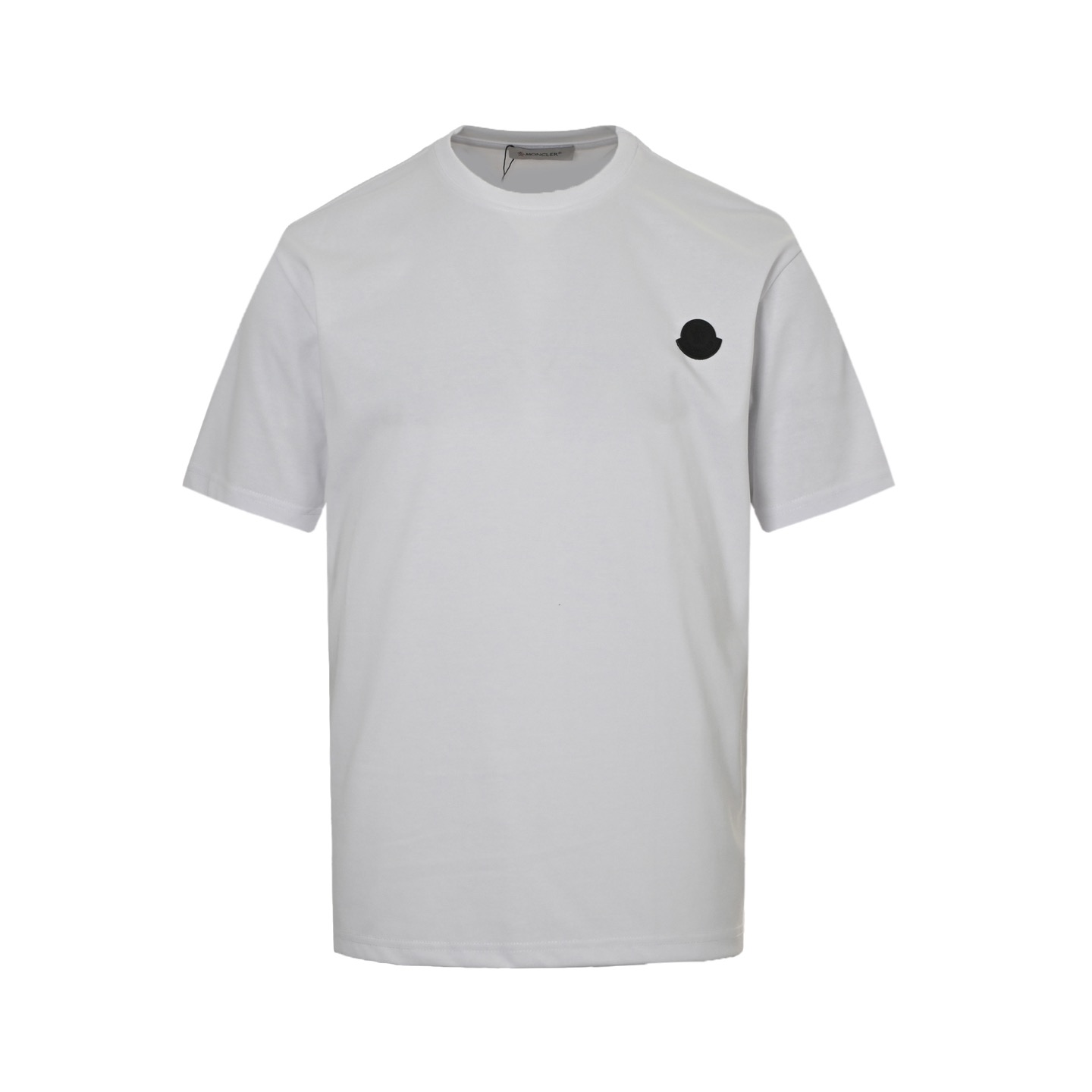 Moncler 25ss chest patch back letter print short sleeves
