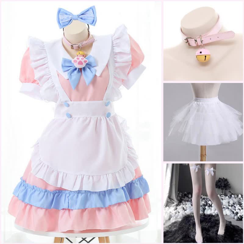Bow Ruffle Maid Lolita Princess Dress