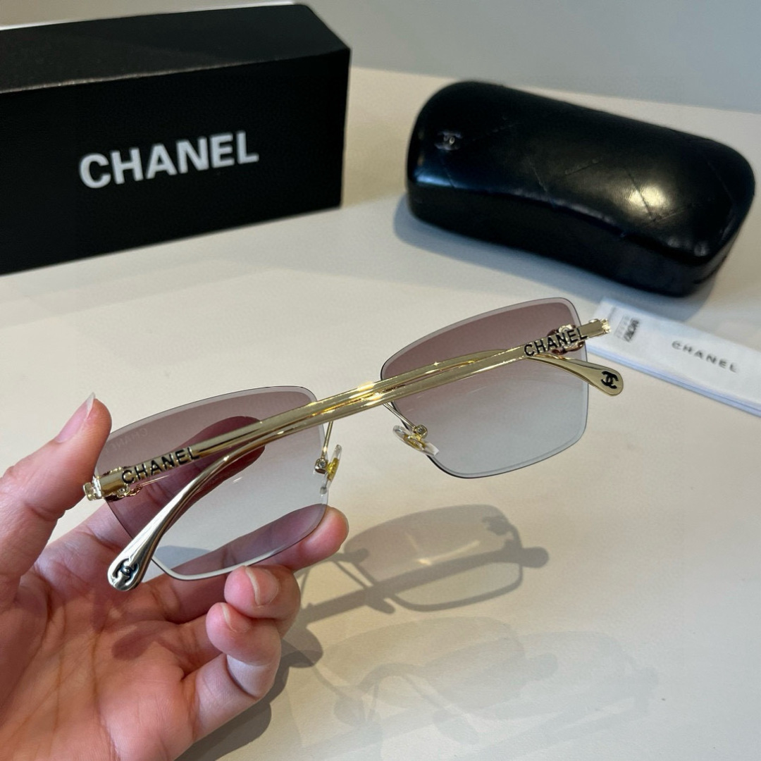 Chanel rimless sunglasses