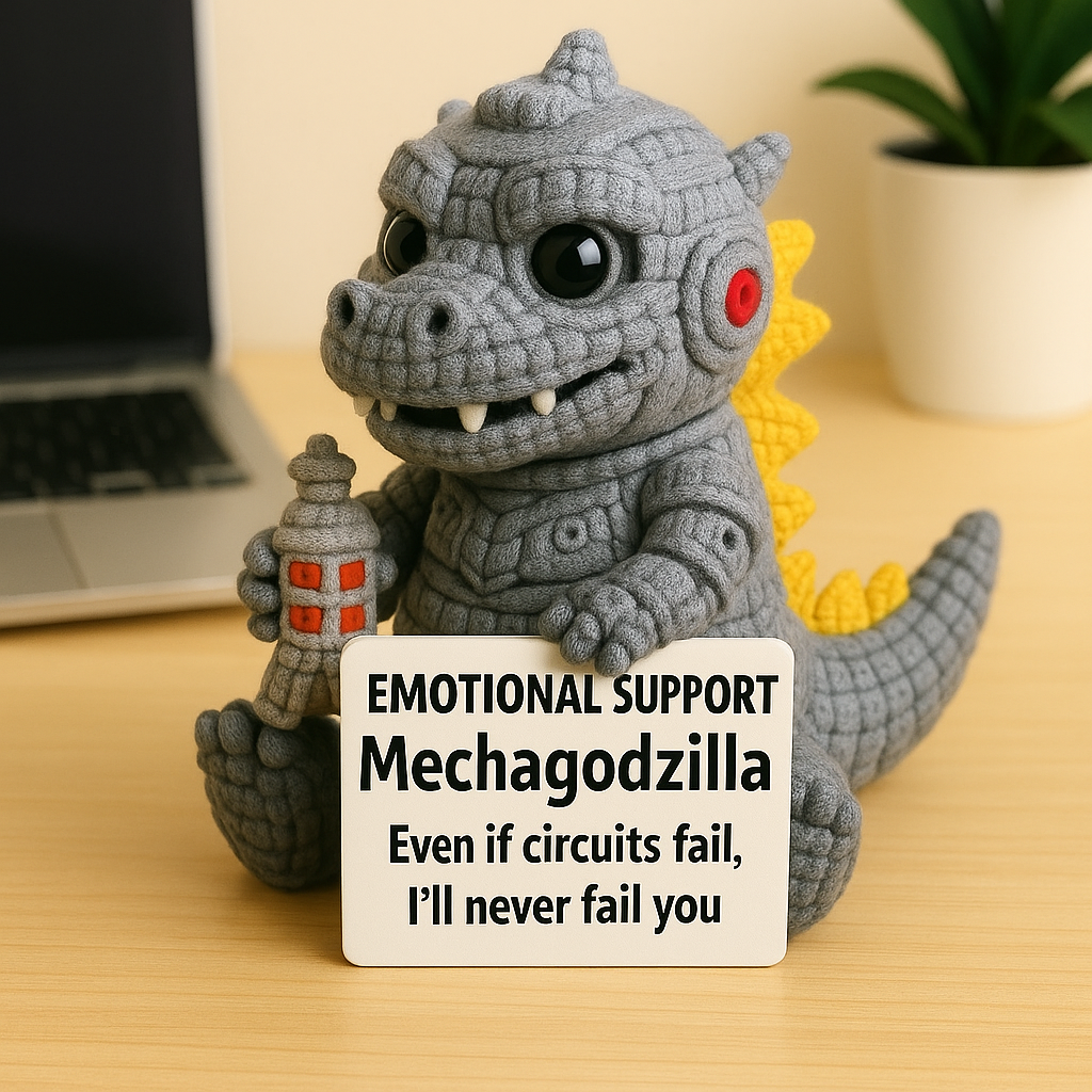 Godzilla Crocheted Emotional Support Dolls