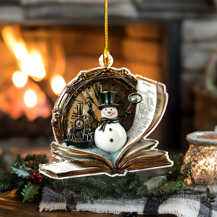 Golden Hour Mystery Train Ornament