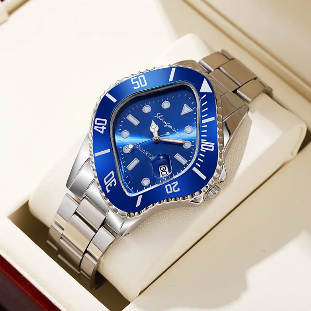 Men's Watch Stainless Steel Twisted