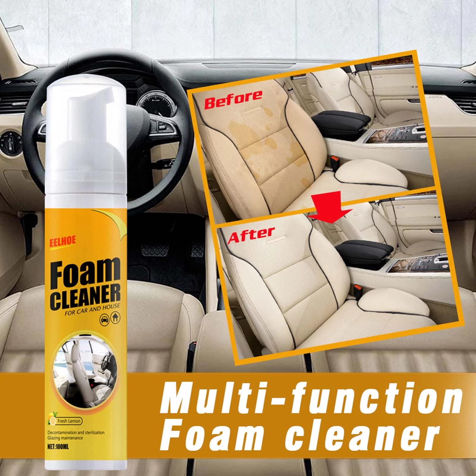HOT SALE🔥New upgrade Foam Cleaner For Cars And Kitchens, Kitchenware, Etc