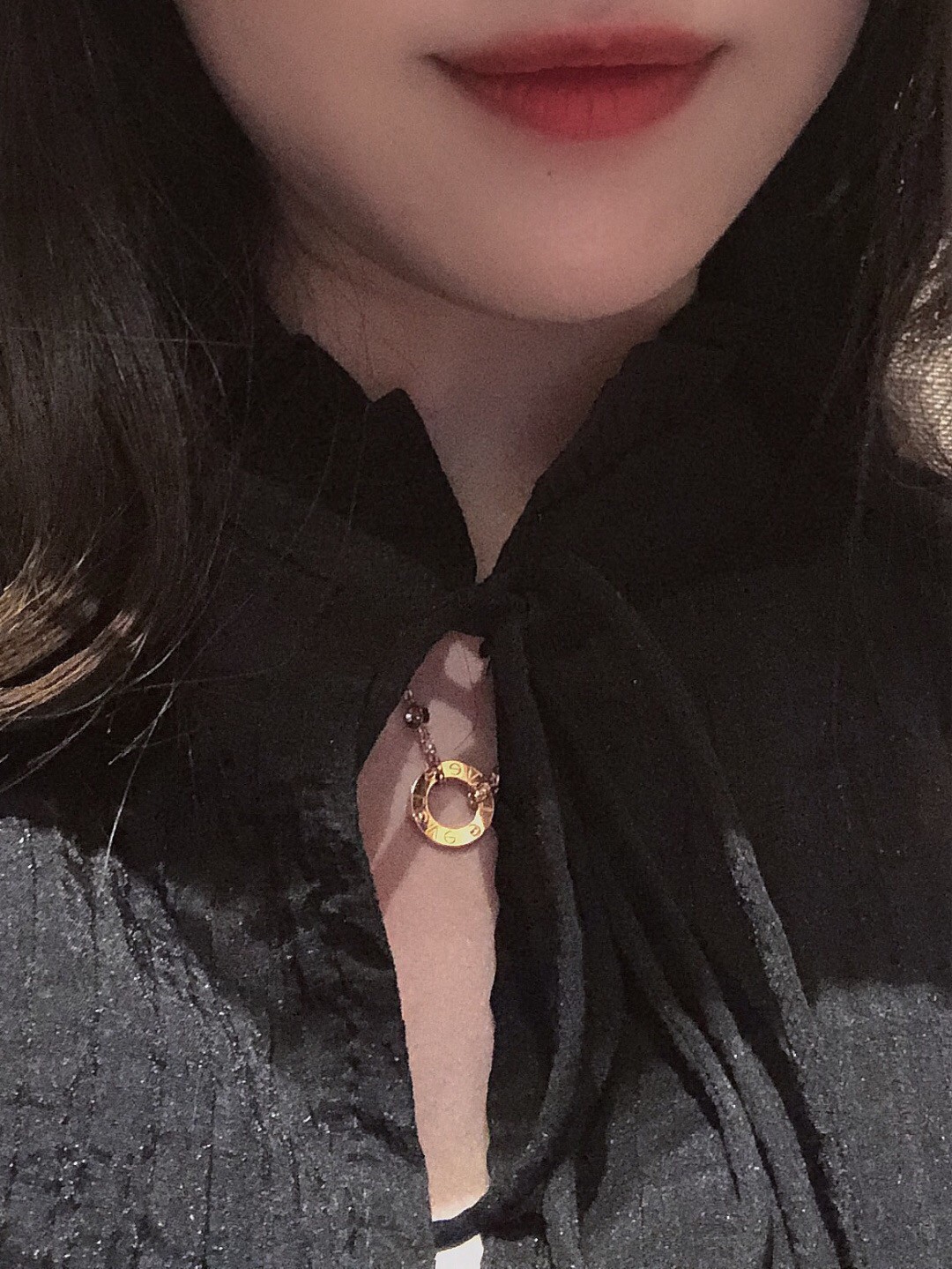 Cartier love series double layer small cake necklace