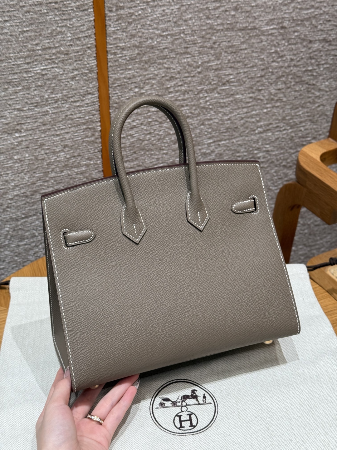Hermès Birkin 18Etoupe Handbag (Handmade to Order)