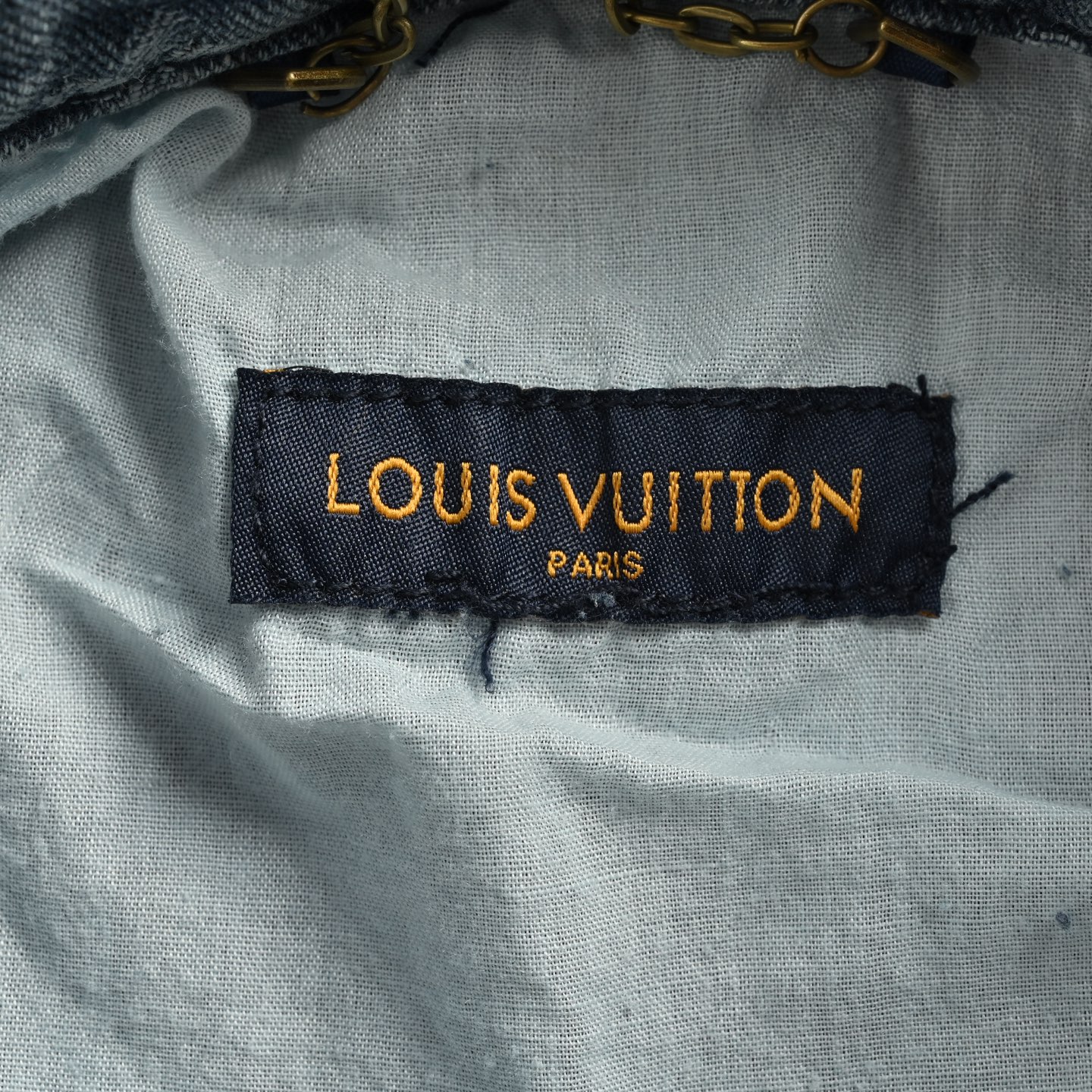 Louis Vuitton 25ss all over print monogram jacquard denim short sleeve shirt