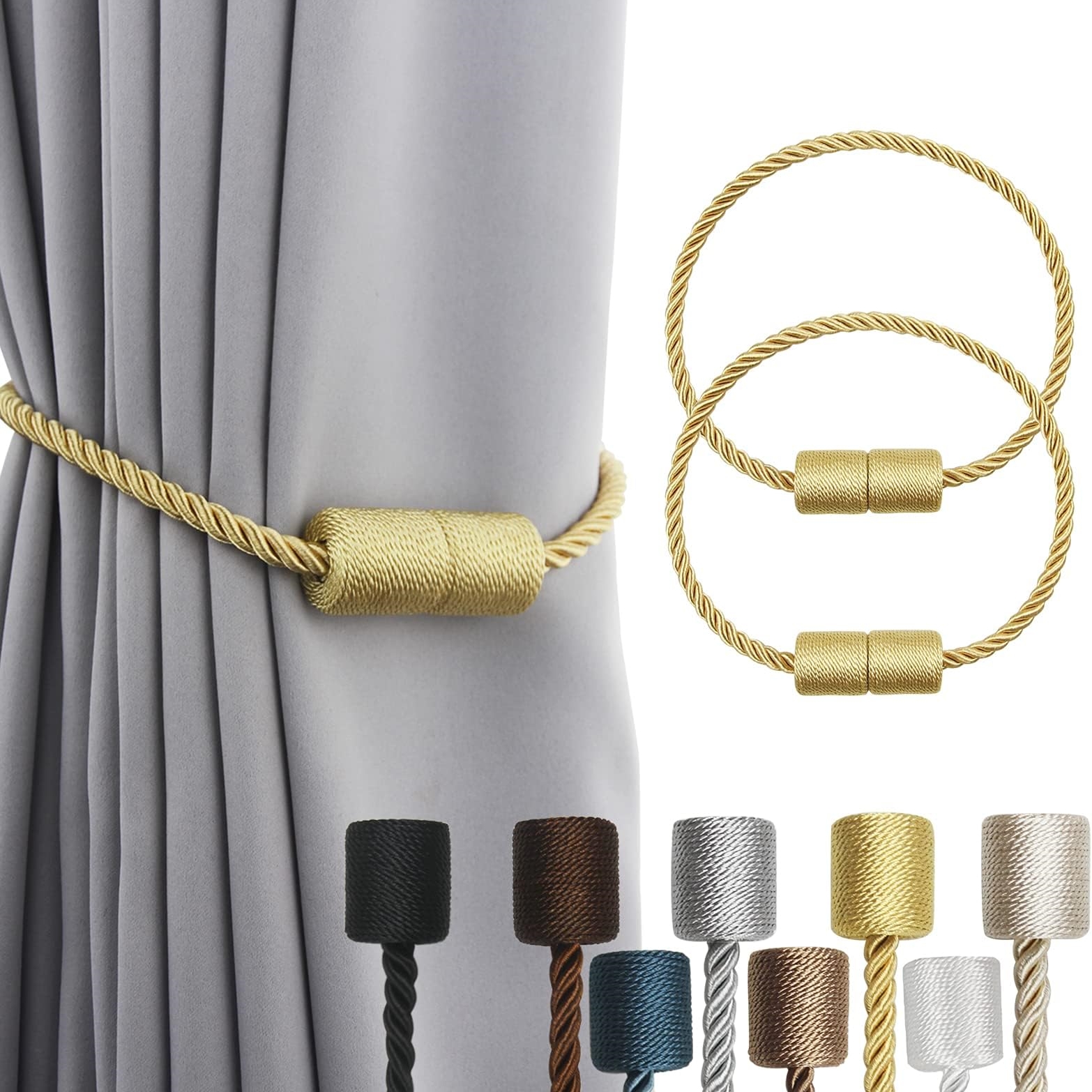 🔥On Sale🔥Strong Magnetic Curtain Tiebacks 2 Pack