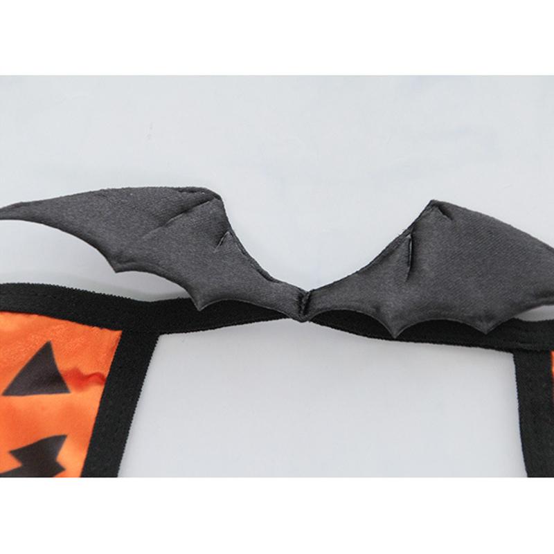 Pumpkin Little Devil Wings Bow Bell Lingerie Set