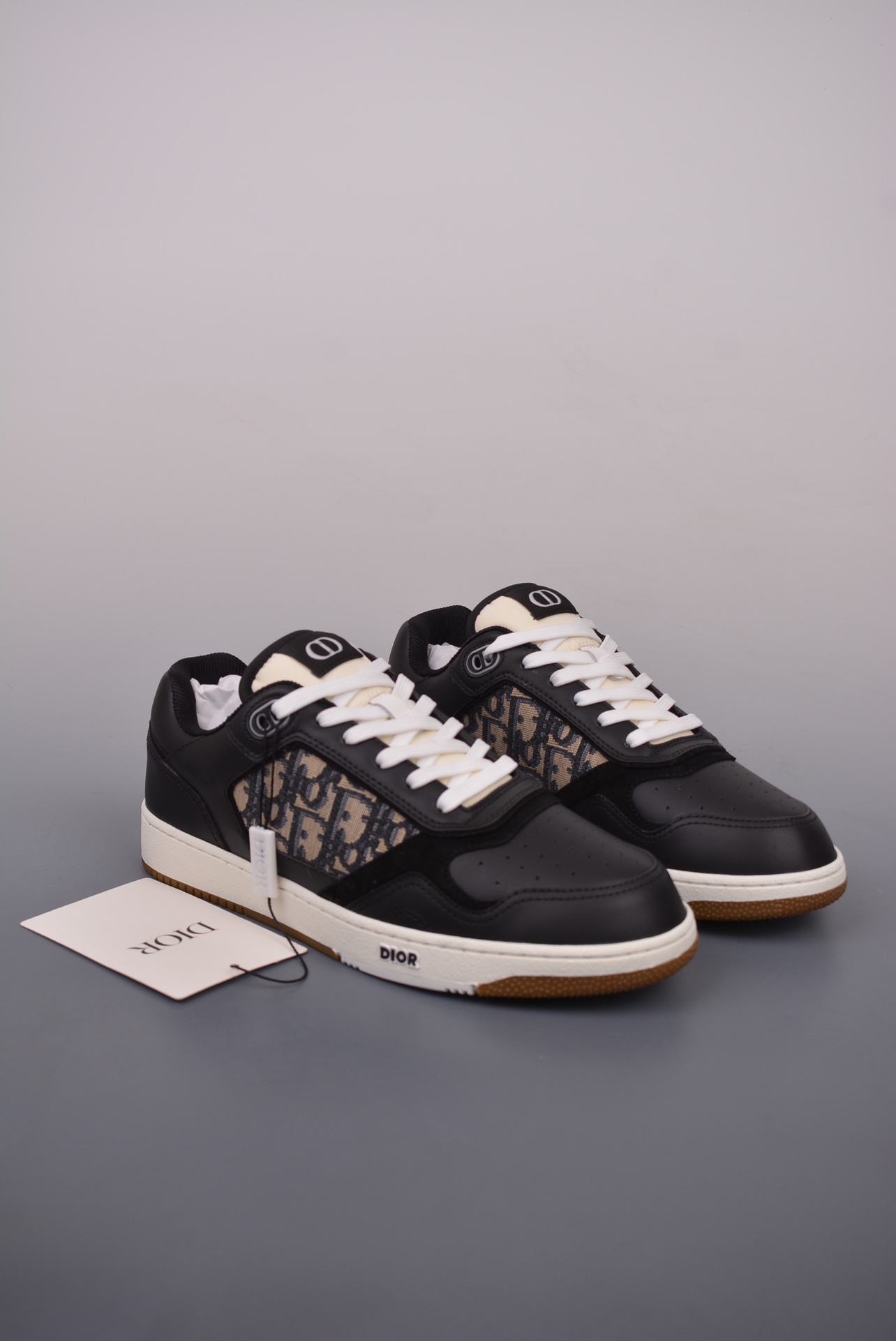 Dior B27 Oblique Galaxy Low Top Sneakers Black