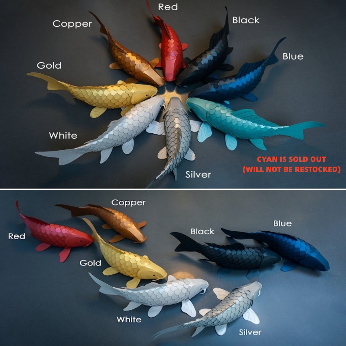 👍Last Day Promotion 60% OFF💥2024 New Paper Koi Lantern With RGB Led