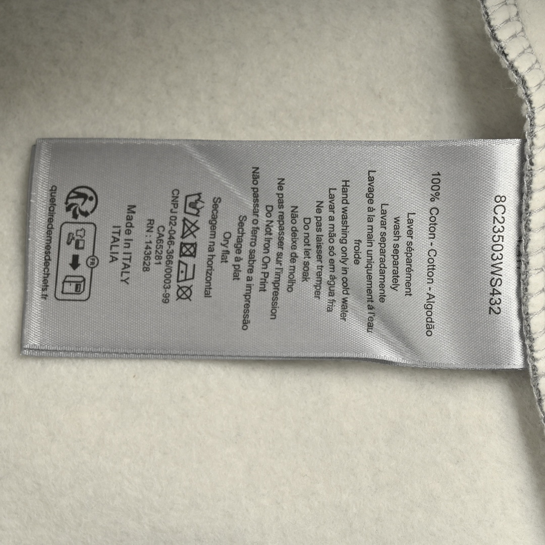 Dior 24Fw signature embroidered crewneck sweatshirt