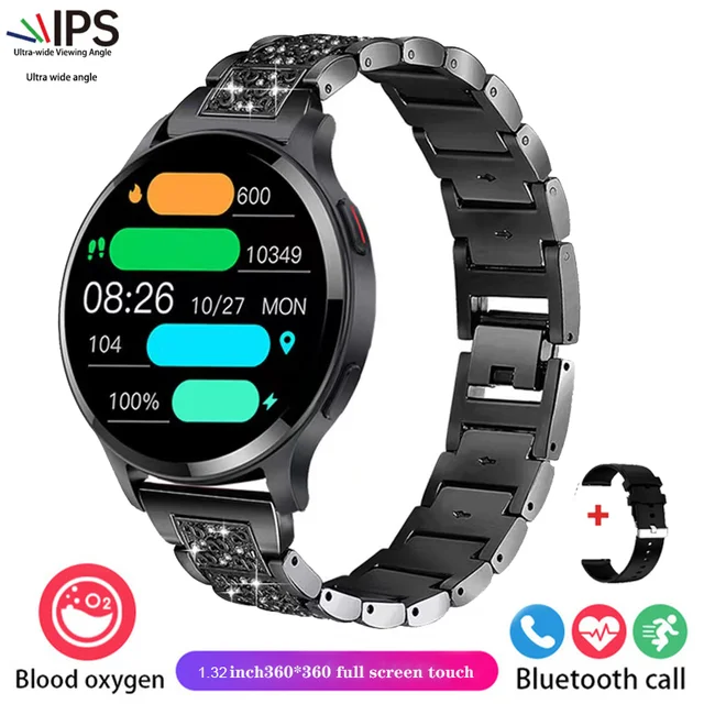 New women's smartwatch Women's Health Heart rate Sleep Monitor HD Bluetooth Call HD screen IP68 waterproof for Huawei Xiaomi