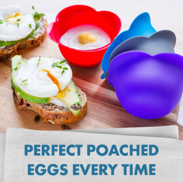（🔥45% OFF Last Day Sale）Silicone Egg Poacher Set(4pcs/set)-BUY 3 SETS GET 3 SETS & FREE SHIPPING