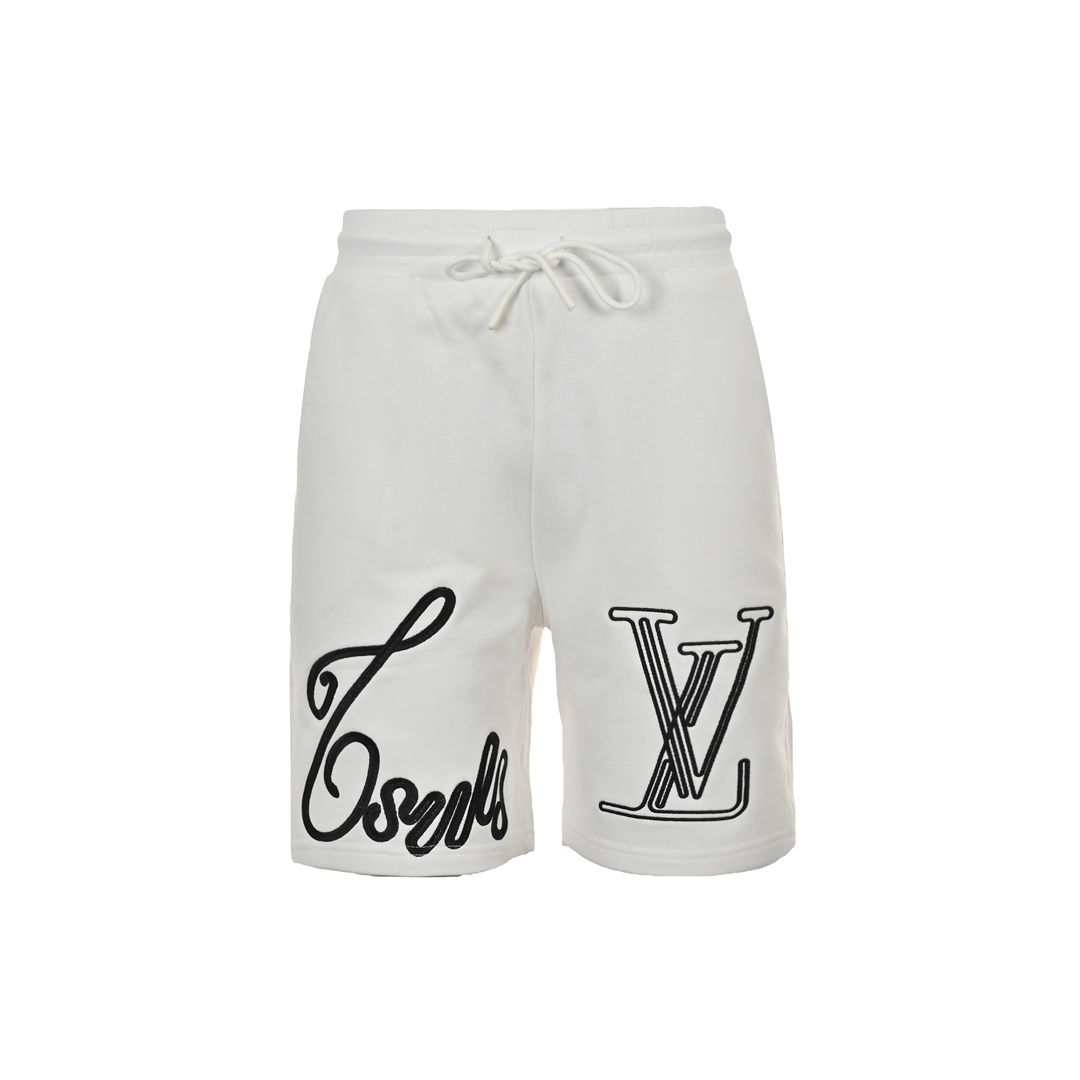 Louis Vuitton 24ss embroidered large logo shorts