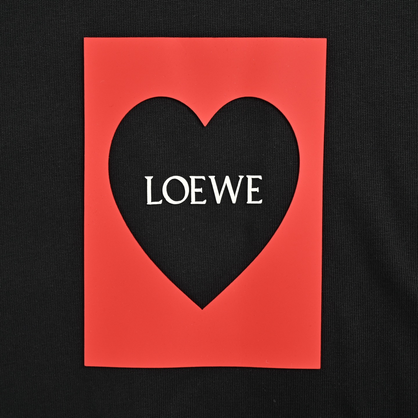 Loewe 25ss heart laminated short sleeves