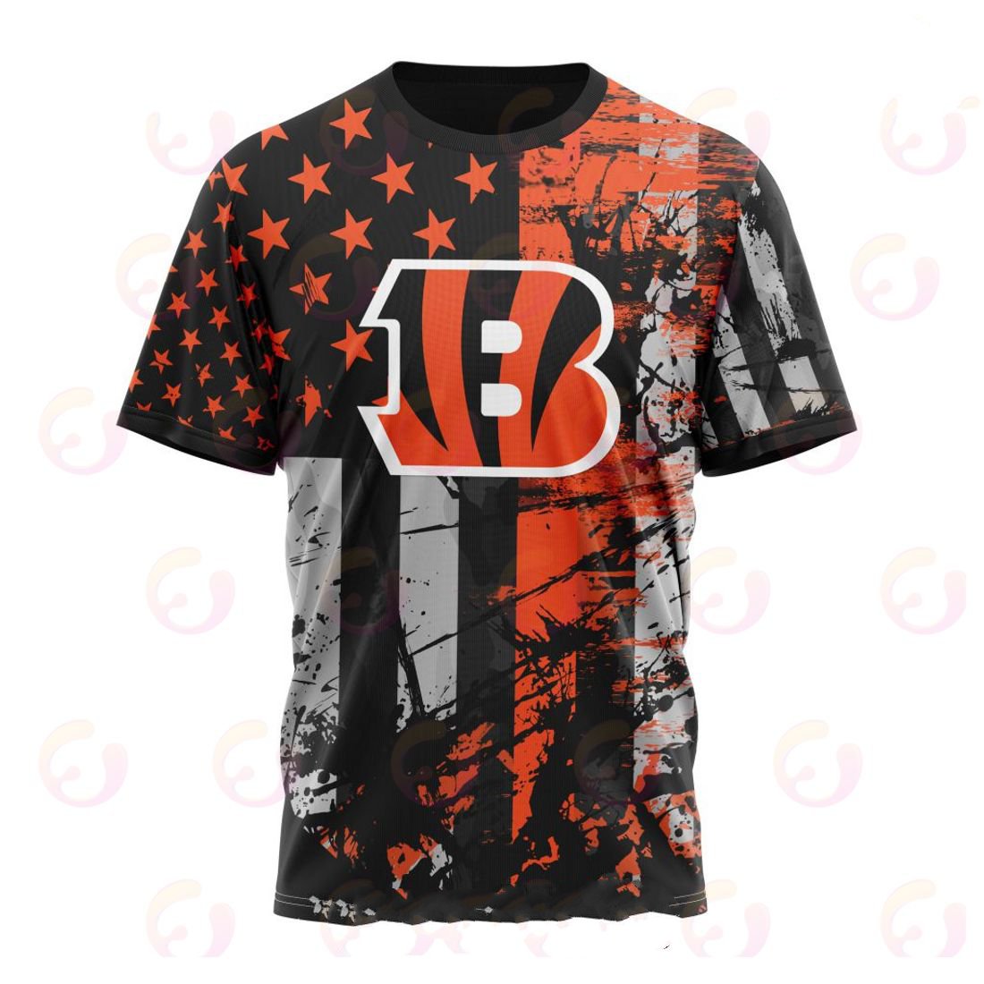 CINCINNATI BENGALS 3D HOODIE JERSEY FOR AMERICA