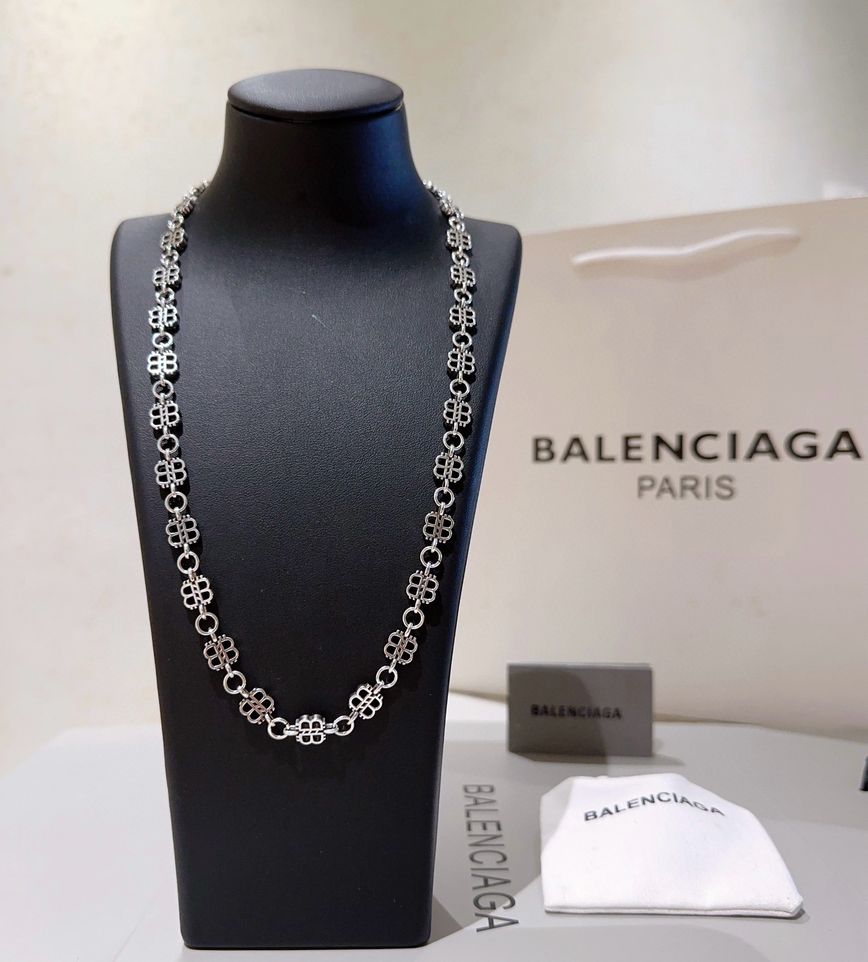 Balenciaga BB Letter Necklace