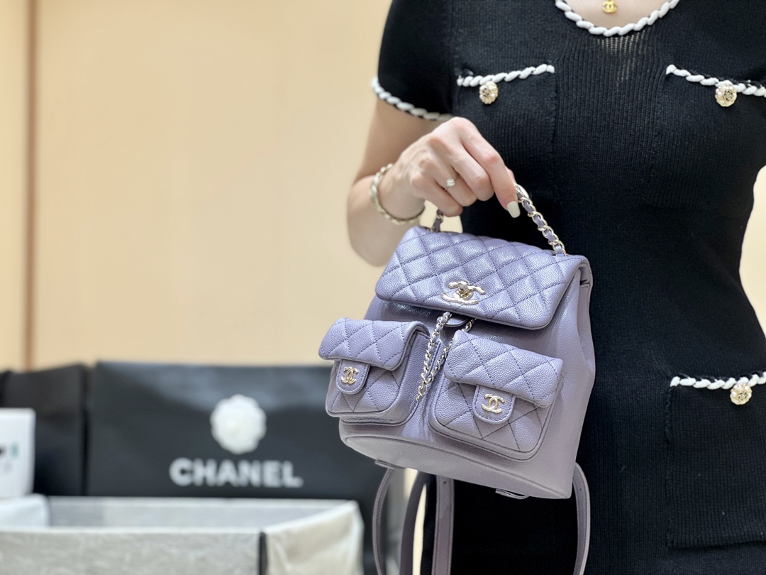 Chanel 24A duma double backpack 3860