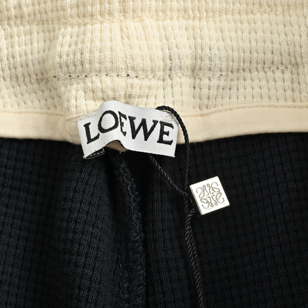 Loewe Colorblock Embroidered Waffle Shorts